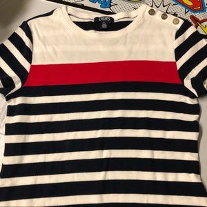 Striped Shirt Dress by Chaps